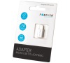Redukce Forever micro USB >lightning bílá