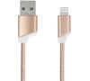 Datový kabel Forever Lightning 1m 2A kovový růžovo zlatý