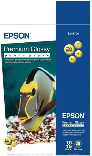 Epson Paper Premium Glossy Photo 10x15,255g(20lis) (C13S041706)