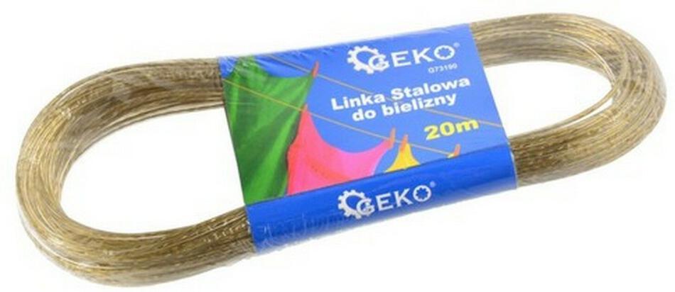 Prádelní šňůra GEKO ocelová, 2mm x 20m