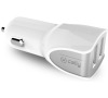 Adaptér do auta Celly Turbo, 2x USB, 3,4A - bílá