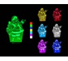 3D LED lampa Sharks - Santa Claus