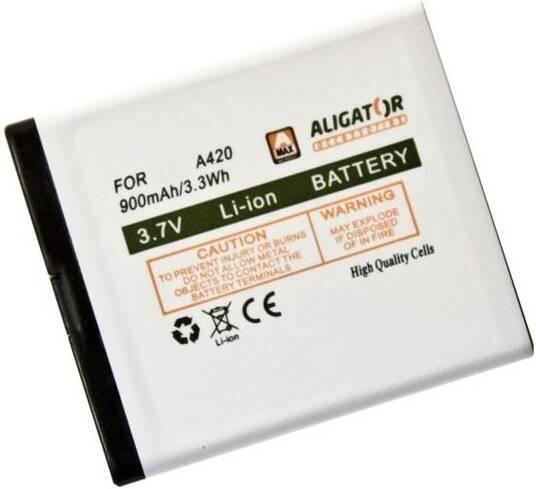 Baterie ALIGATOR A420/V500, Li-Ion 900 mAh, originální