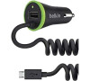 BELKIN Micro USB autonabíječka,3.4A, černá, + Micro USB kabel (F8M890bt04-BLK)
