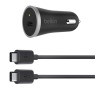BELKIN USB-C autonabíječka + USB-C Cable (F7U005bt04-BLK)