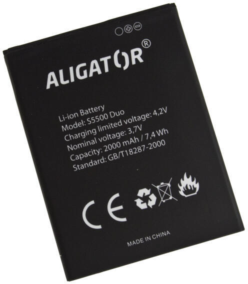 Baterie ALIGATOR S5500 Duo, Li-Ion 2000mAh, originální