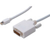Kabel Digitus minDisplayPort - DVI(24+1), 2m - bílý