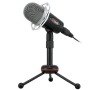 Stolní mikrofon C-TECH MIC-03, 3,5" stereo jack, 2,5m