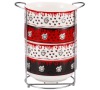 Set misek se stojanem 5 ks flower decor BERGNER