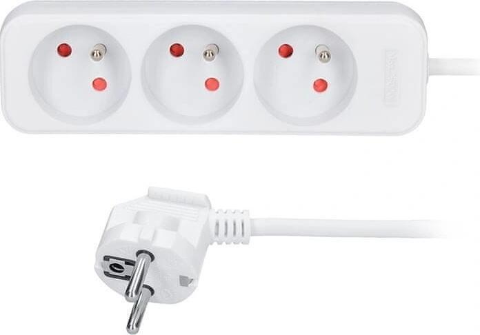 Prodlužovací přívod Solight 3z, 10m, 3 x 1,5mm2, bílý