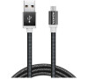 ADATA Micro USB kabel pletený 1m černý (AMUCAL-100CMK-CBK)