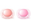 Šidítko Avent Ultrasoft 2ks pro holčičky 0-6m