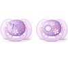Šidítko Avent Ultrasoft Deco 2ks pro holčičky 6-18m