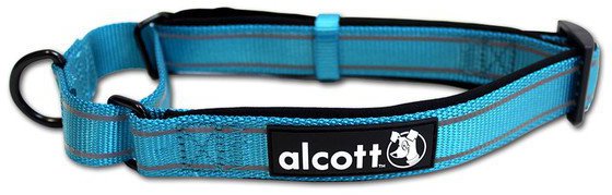 Alcott Reflexní obojek pro psy Martingale modrý velikost M