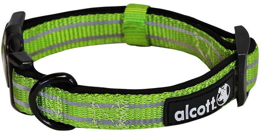 Alcott Reflexní obojek pro psy Adventure zelený velikost S