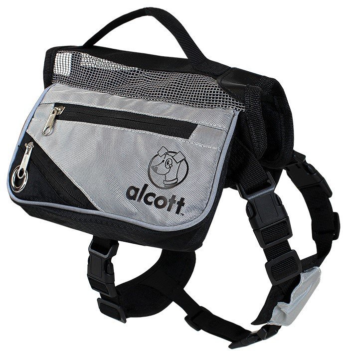 Alcott Batoh pro psy šedý velikost S