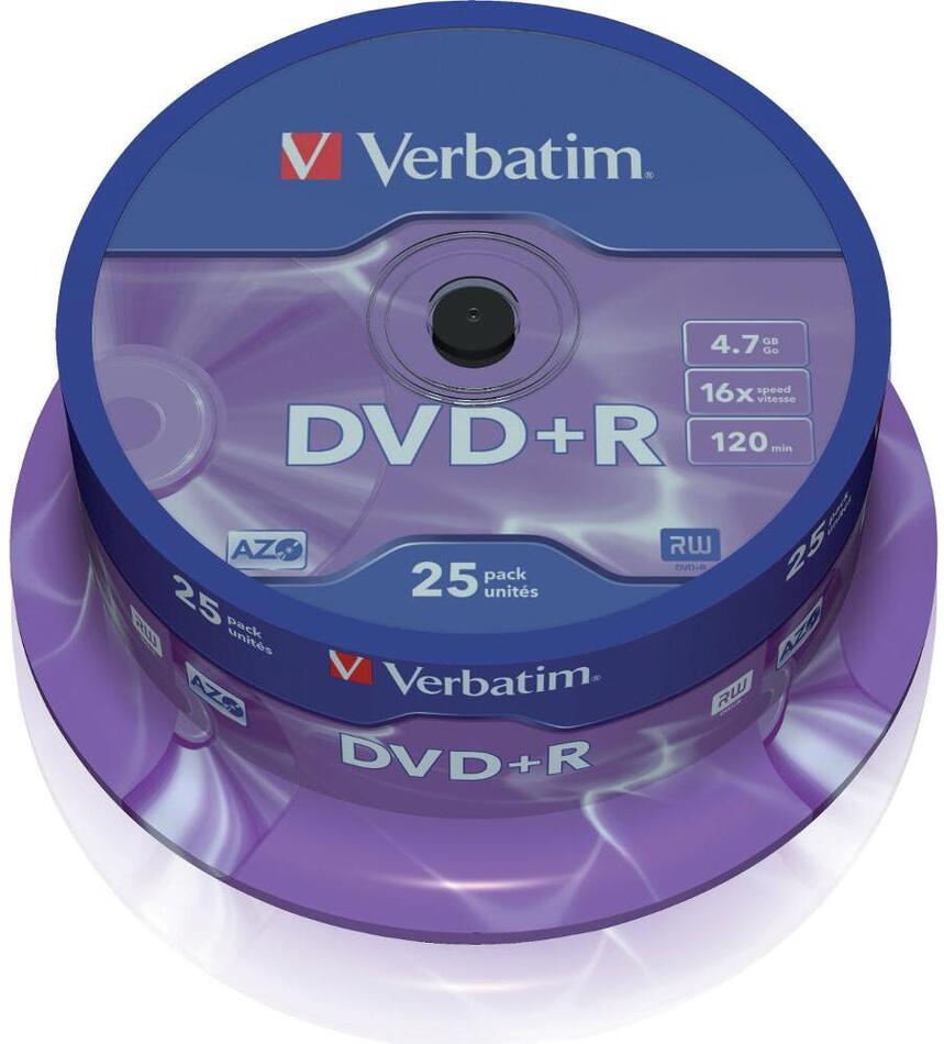 Disk VERBATIM DVD+R 4,7GB 16x 25SP