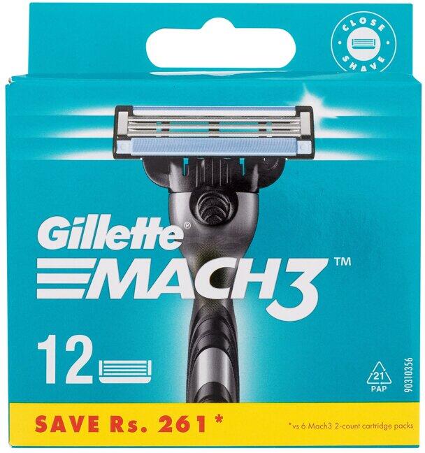 Náhradní břit Gillette Mach3, 12 ml (XXL)
