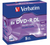 Disk Verbatim DVD+R DualLayer, 8,5GB, 8x, 5ks