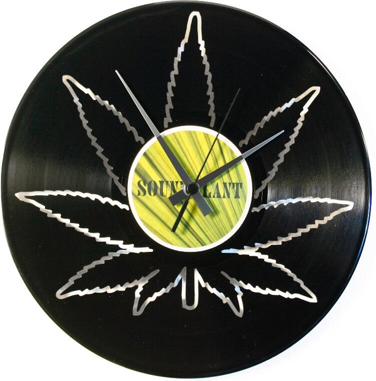 Designové nástěnné hodiny Discoclock 106 Konopí 30cm
