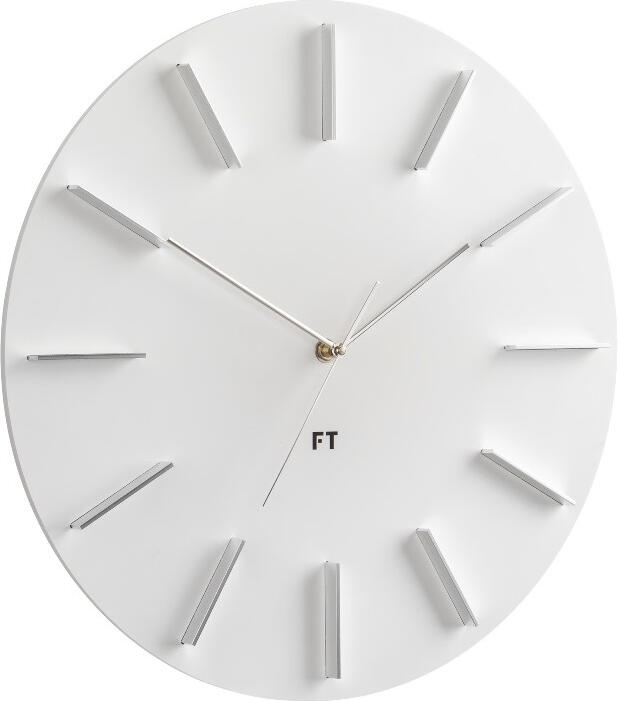 Designové nástěnné hodiny Future Time FT2010WH Round white 40cm