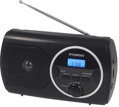 Radiopřijímač Hyundai PR 570PLLUB, FM PLL, USB, černý