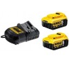 Sada nabíječky a akumulátorů DeWalt 2*5,0 Ah