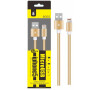 Datový a nabíjecí kabel PLUS 8050, MicroUSB + iPhone Lightning, zlatý (2100109)