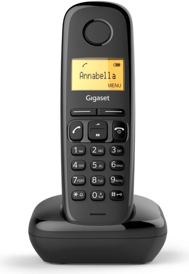 Bezdrátový telefon Gigaset DECT/GAP, černý