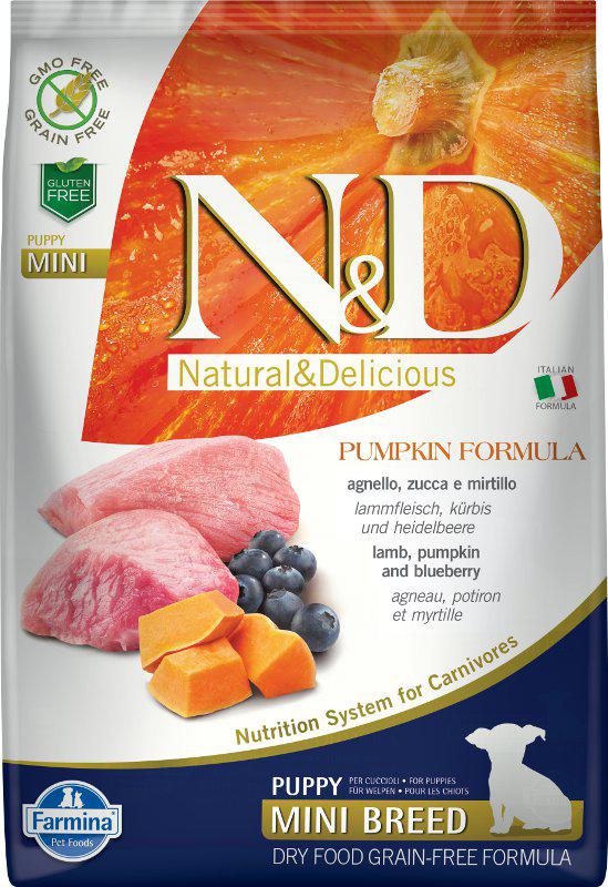 N&D Grain Free Dog Puppy Mini Pumpkin Lamb & Blueberry 7 kg