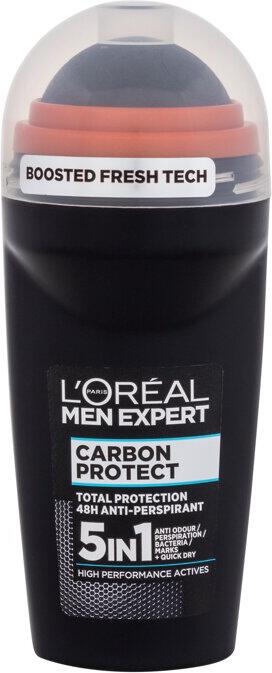 Antiperspirant L'Oréal Paris Men Expert Carbon Protect, 50 ml (5in1)