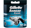 Náhradní břit Gillette Sensor Excel, 10 ks