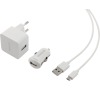 USB sada Sencor SCO 516-000BK 1M/WALL/CAR