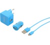 USB sada Sencor SCO 516-000BL 1M/WALL/CAR