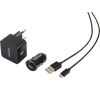 USB sada Sencor SCO 516-000BK 1M/WALL/CAR