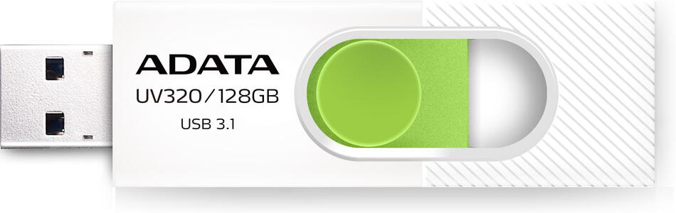 ADATA UV320/128GB/USB 3.2/USB-A/Bílá (AUV320-128G-RWHGN)