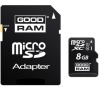 MicroSDHC 8GB CL10 UHS1 + adap. GOODRAM