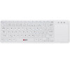 Klávesnice C-TECH WLTK-01, bezdrátová klávesnice s touchpadem, bílá, USB