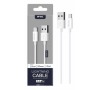 Datový a nabíjecí kabel PLUS, iPhone Lightning, MFI certifikace, 1m, 2,4A, bílý (0151251)