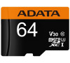 ADATA Premier Pro 64GB microSDXC / UHS-I I3 V30 CLASS10 / bez adaptéru (AUSDX64GUI3V30G-R)