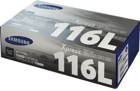 HP - Samsung MLT-D116L High Yield Black Toner Cartridge (3,000 pages) (SU828A)