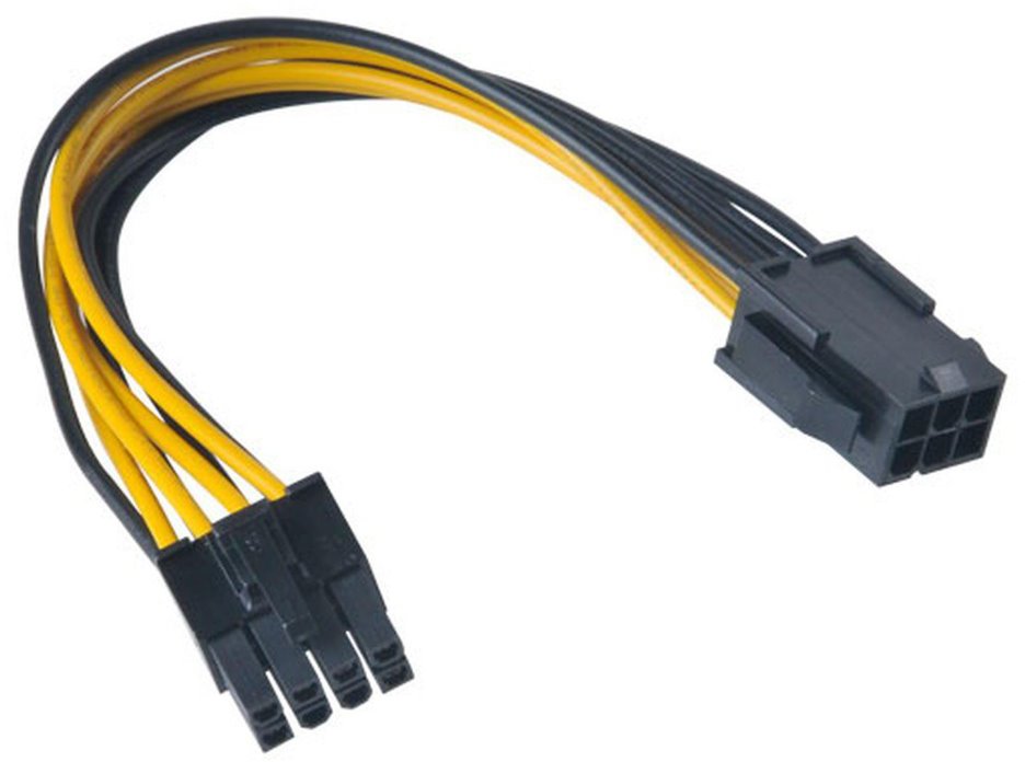 AKASA redukce 6pin PCIe na 8pin ATX 12V / AK-CB051 / 15cm