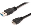 AKASA kabel USB3.0 Typ-A na micro USB3.0 Typ-B / AK-CBUB04-10BK / černý / 1m