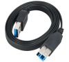 AKASA kabel PROSLIM USB3.0 Typ-A na USB3.0 Typ-B / AK-CBUB14-15BK / černý / 1,5m