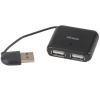 AKASA USB hub / AK-HB-07BK / 4xUSB 2.0 / černý