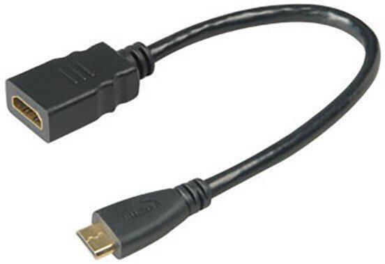 AKASA redukce HDMI(M) na mini HDMI(M) / AK-CBHD10-25BK / 25cm