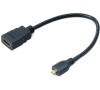 AKASA redukce HDMI na microHDMI / AK-CBHD09-25BK / černá / 25cm