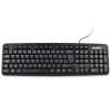 CRONO klávesnice CK9021/ drátová/ USB+PS2/ CZ-SK/ černá