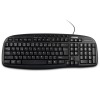 CRONO klávesnice CK2108/ drátová/ multimediální/ USB+PS2/ CZ+SK/ černá
