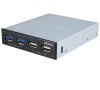 OPRAVENÉ - AKASA přední panel HUB AK-ICR-12 (2xUSB 2.0, 2xUSB 3.0) 3,5 černý